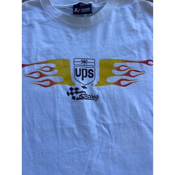 Vintage Y2K UPS Racing Nascar Graphic T-Shirt Chase Authentics Large A4 - Picture 3 of 6